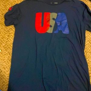 Navy USA Under Armour xL T shirt